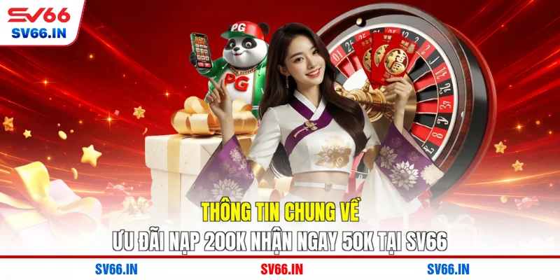 Thông tin chung về ưu đãi nạp 200k nhận ngay 50k tại SV66